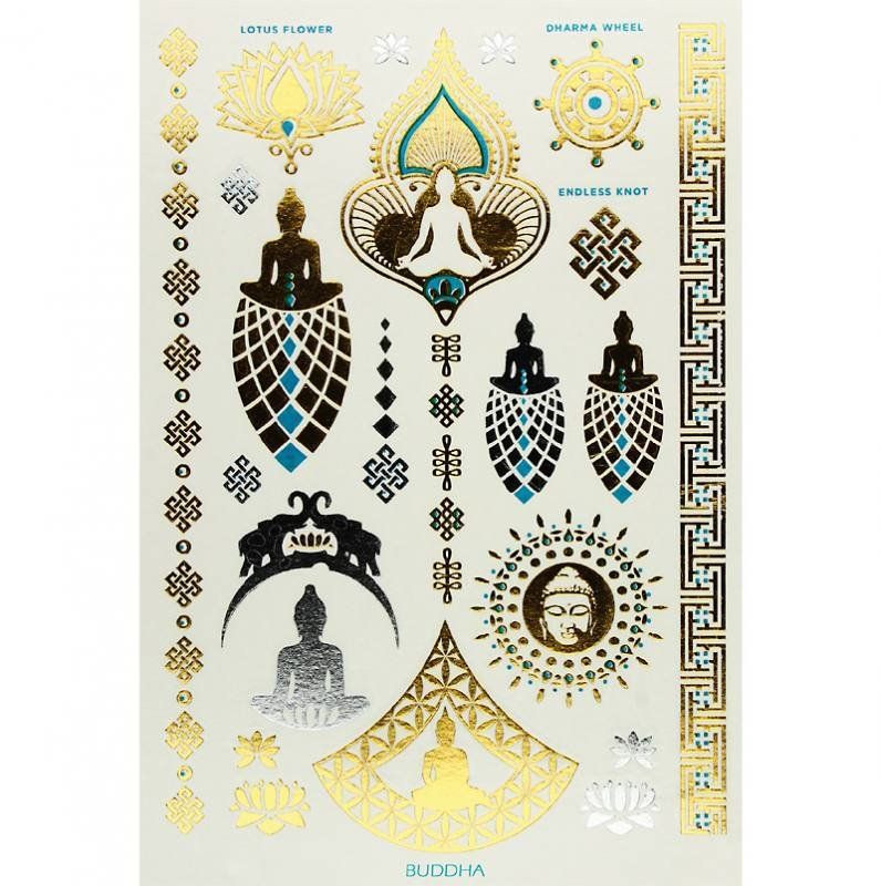Tutte le decorazioni: Temporär-Tattoos - Buddha – Nuovo e nell'imballaggio originale da Mauren venduto da Yeelen