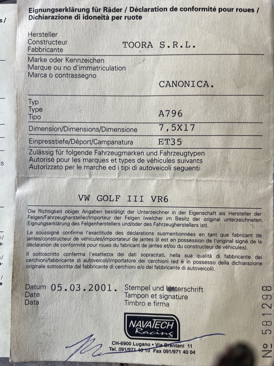 Volkswagen Cerchioni: Felgen VW Golf 3/Seat Leon  – Usato da Rengg venduto da Motorhead11 5