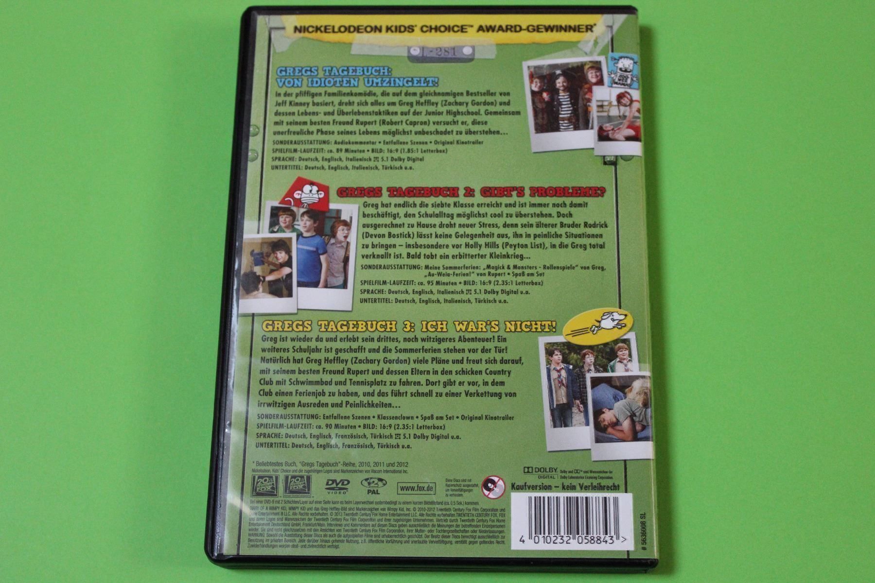 Tous les DVDs: GREGS TAGEBUCH 1-3 (3DVDs!!!!!!!) – D'occasion à Tübach par JamesStone 2