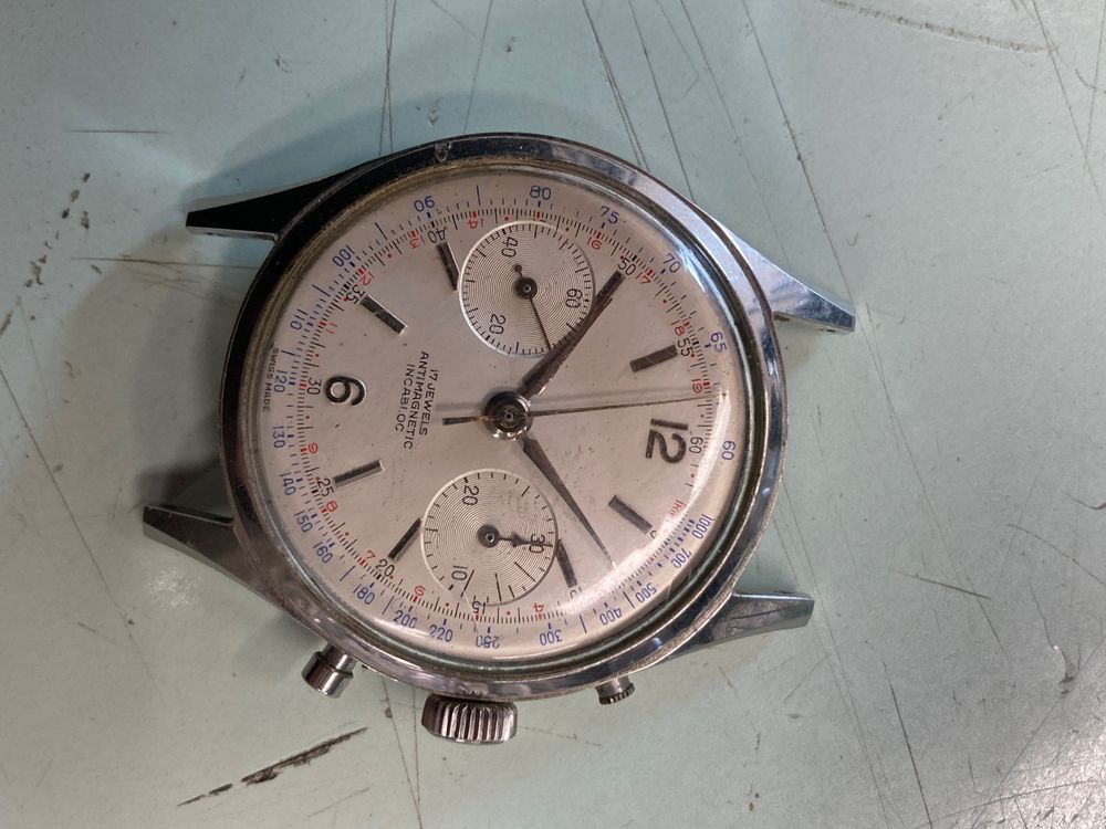 Montre Bracelet Chronographe Vintage Mécanique (manuelle) – Occasion – Style Unisexe