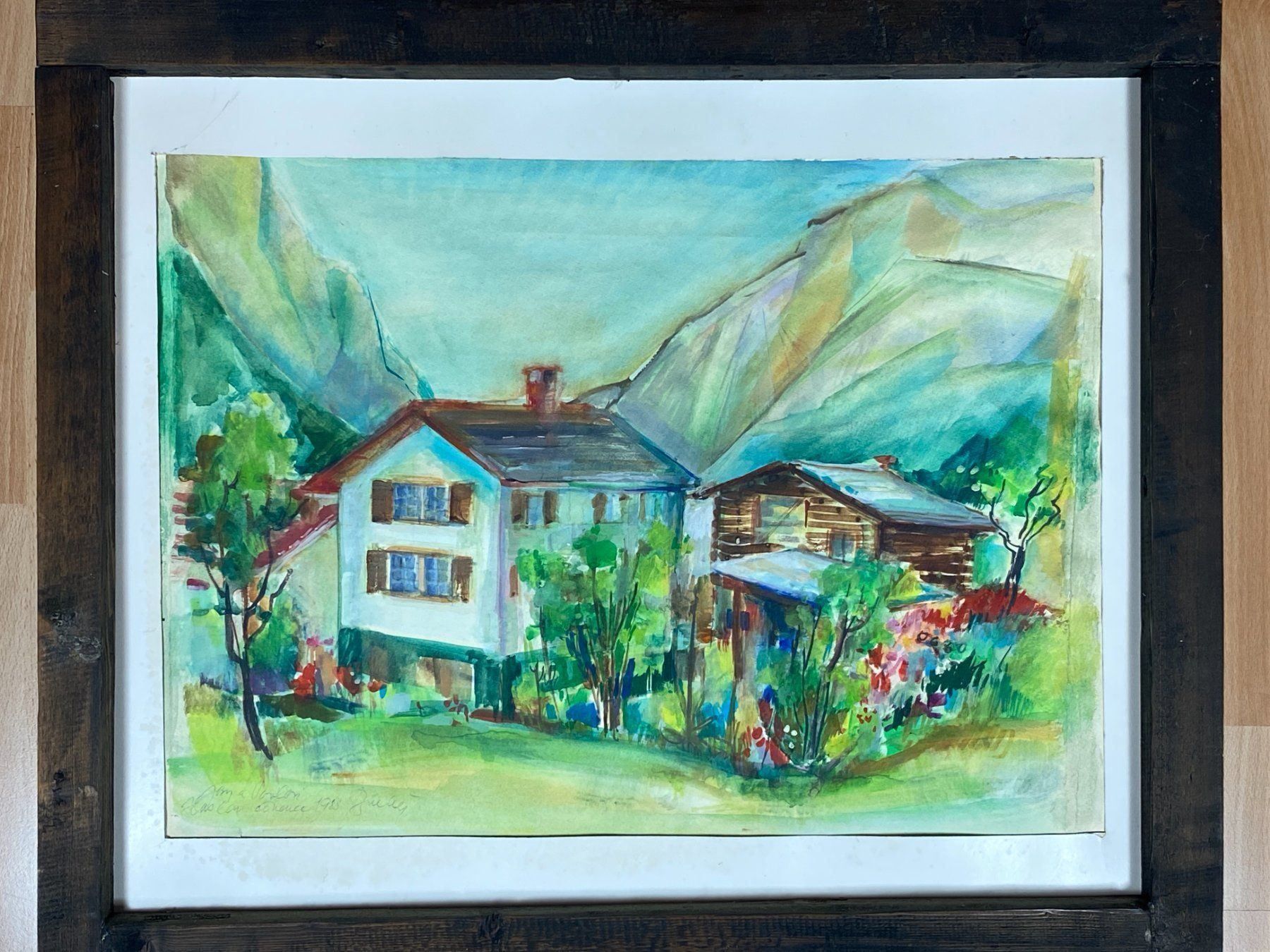 Gemälde: Jaroslav Bartos (1926) Aquarell original – Gebraucht aus Vaduz von Unikate-Markt 2