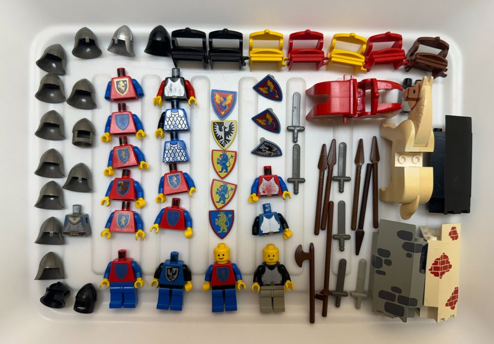 Lego Ritter B-Ware Konvolut Minifiguren, Sättel, Schilder... (Defekt ...