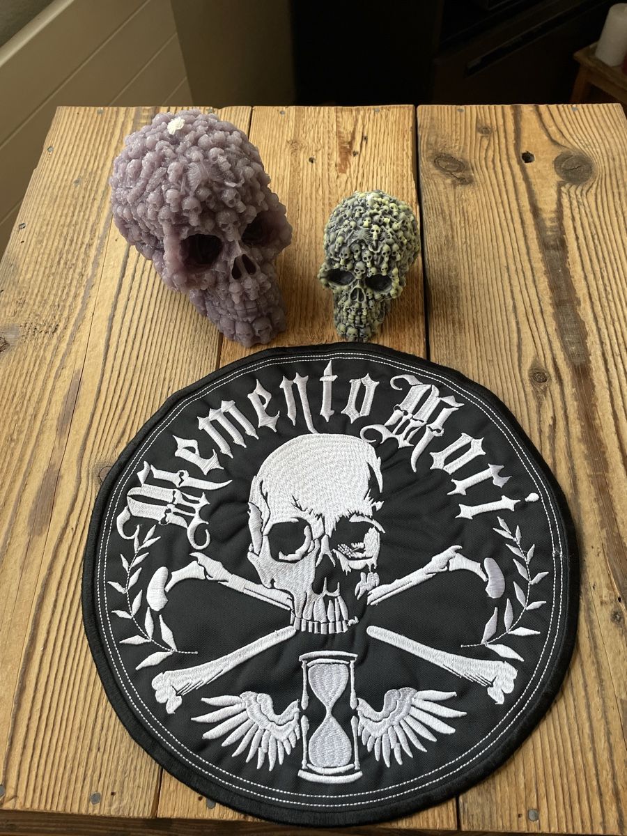 Patches: Aufnäher Schädel Tischläufer – Neu (gemäss Beschreibung) aus Lüsslingen von eehm 4