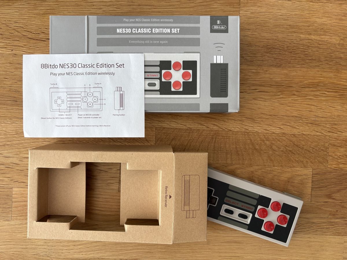 8BitDO Controller: 8bitdo NES30 Wireless Controller für NES Mini – Neu und originalverpackt aus Effretikon von jedibabu 5