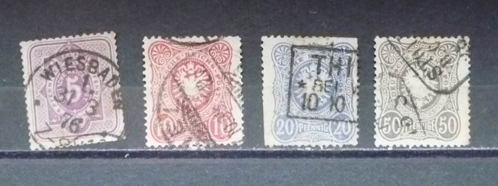 Tutti i francobolli: 1880 Deutsches Reich gestempelt – Usato da Horgen venduto da FIR-2008