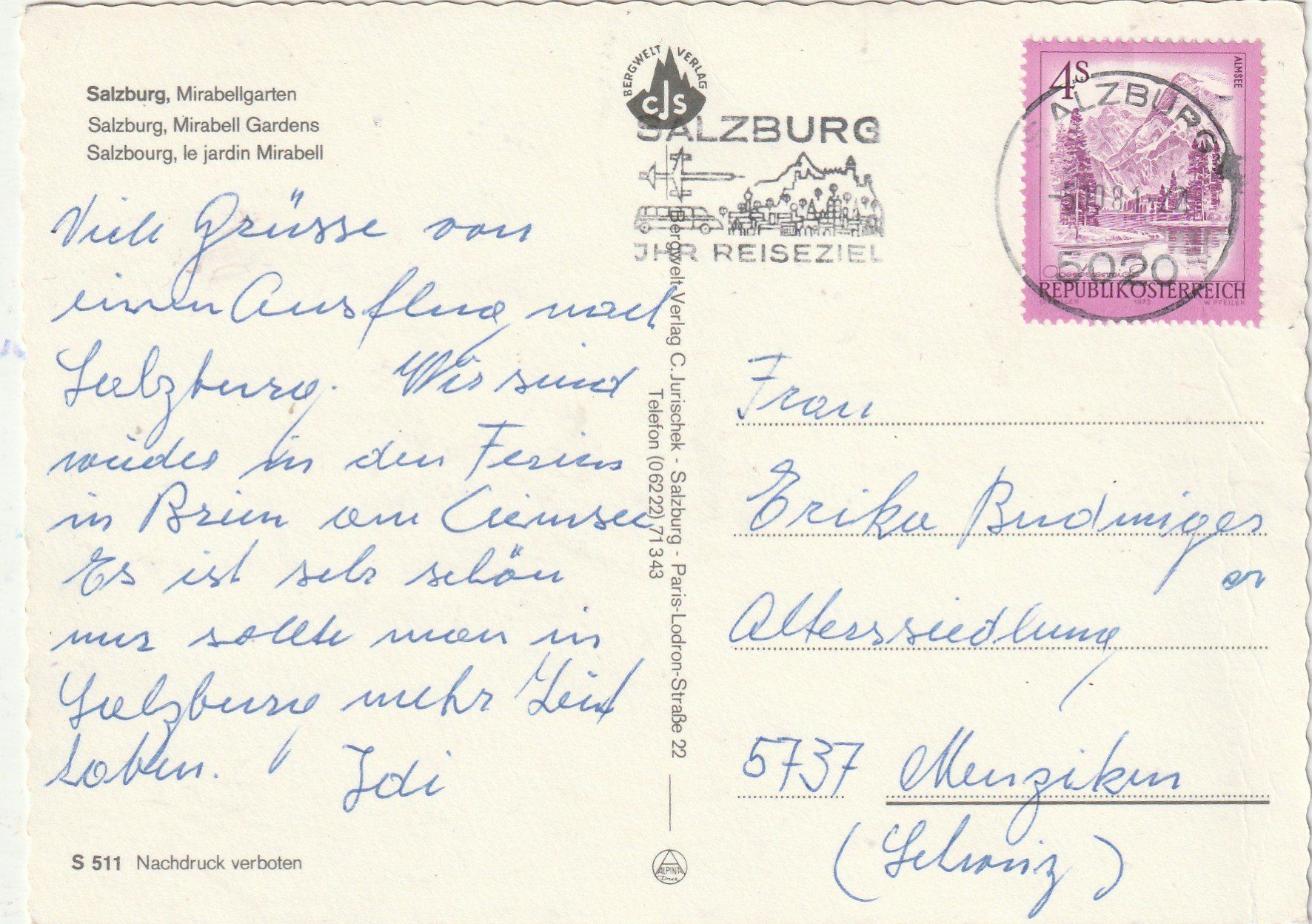 Cartes postales: 2 Karten Salzburg – D'occasion à Lumbrein par made02 2