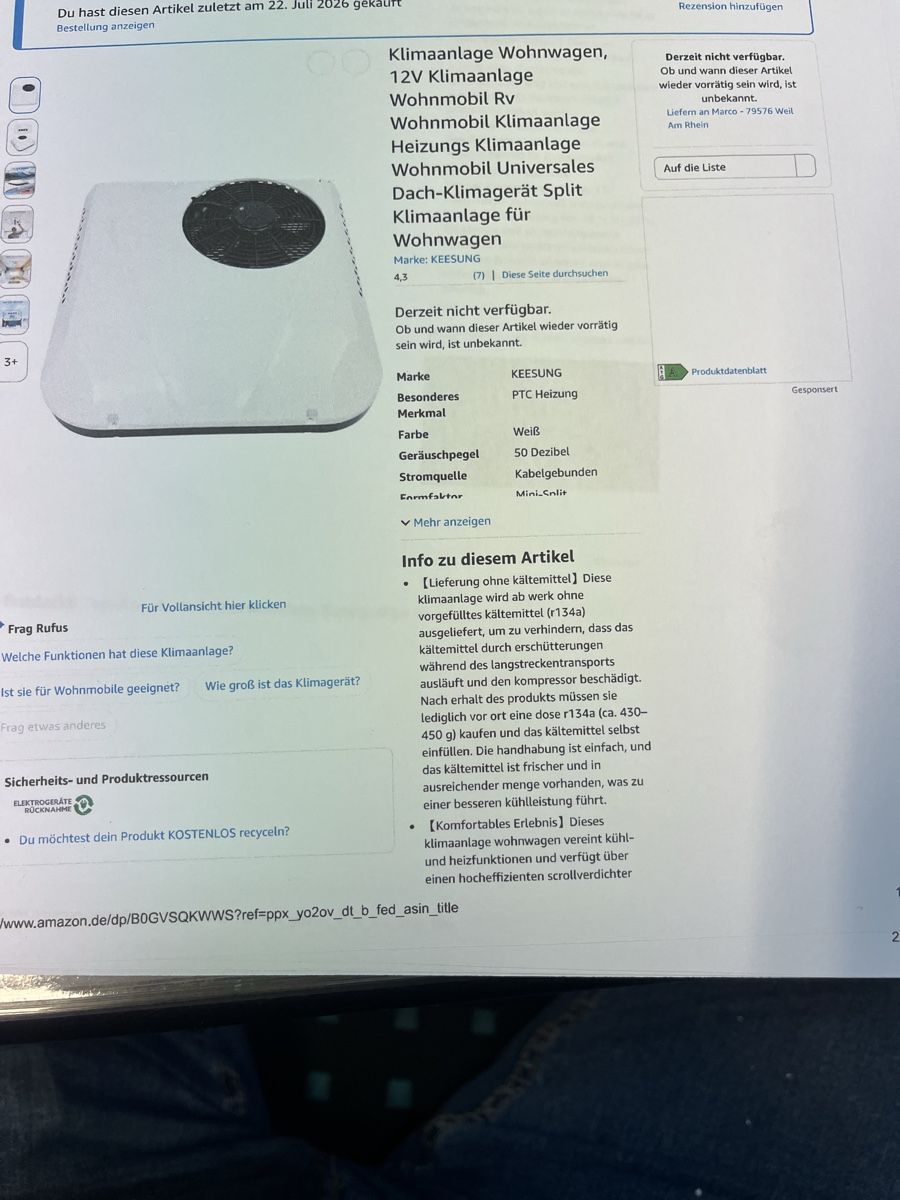 Condizionatori: Dachklimaanlage Wohnmobil – Nuovo (secondo la descrizione) da hölstein venduto da lappland05 3