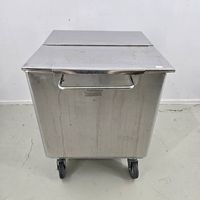 Transportwagen I Mehlwagen Edelstahl mit Deckel 50x55x64cm