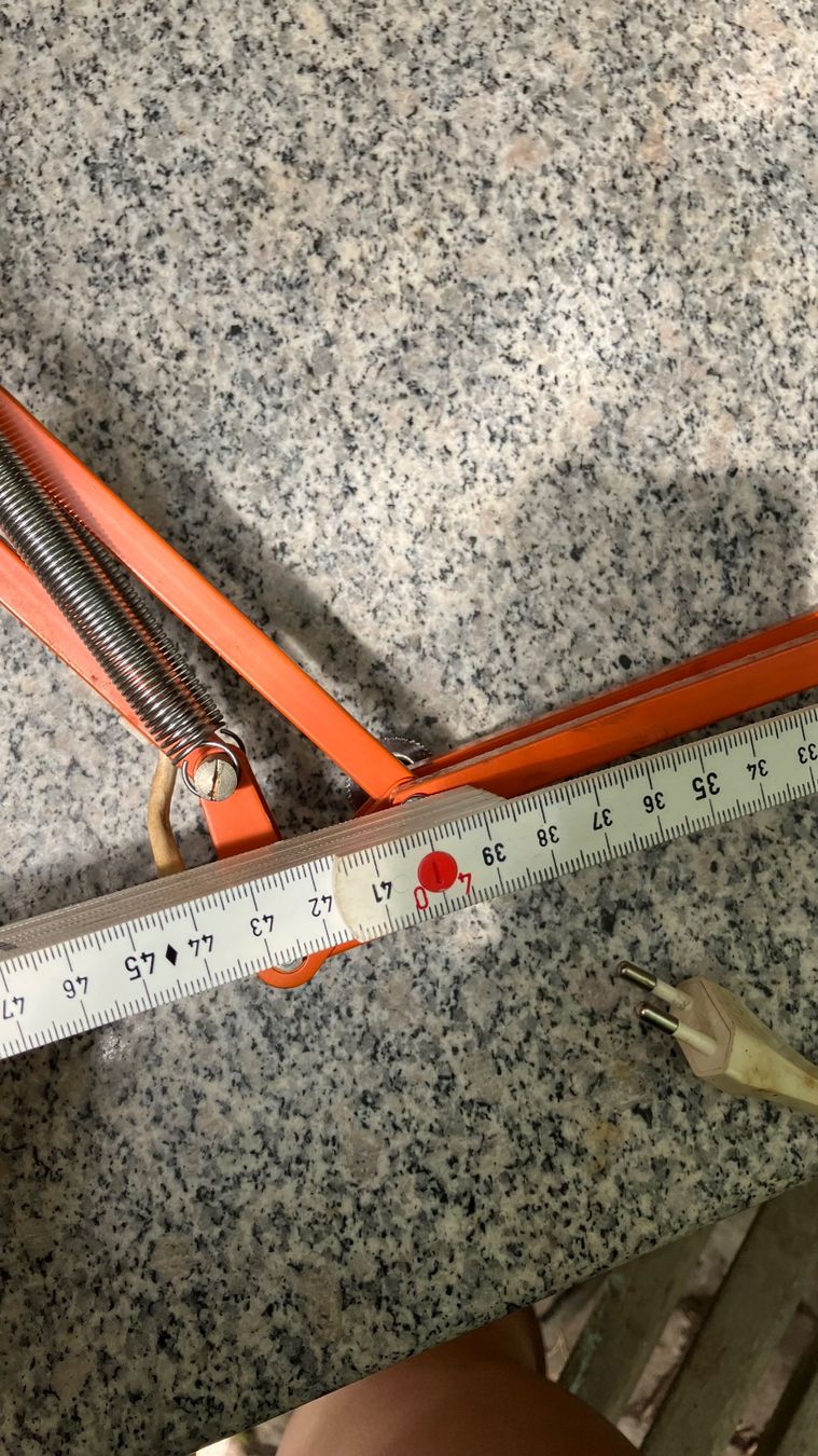 Regent Lampade: Lampe architecte Regent orange vintage – Usato da St-Cierges venduto da LeRegain 8