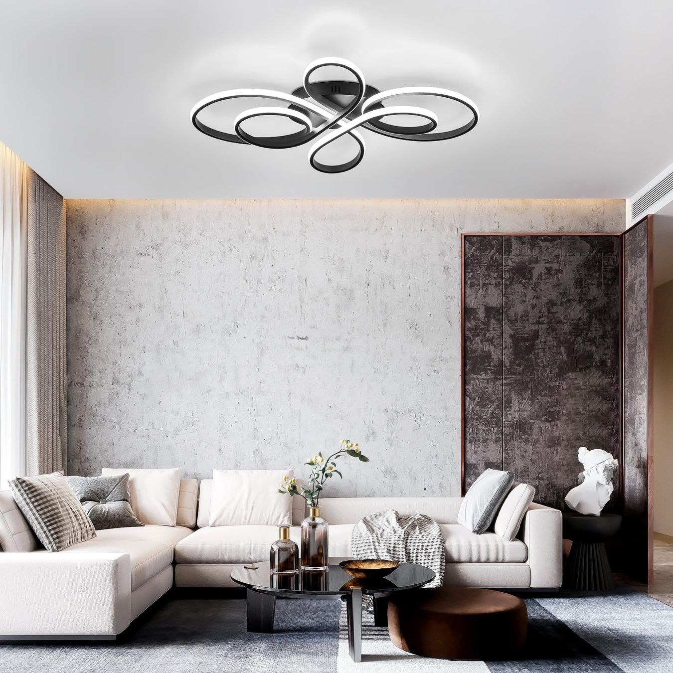 Lustres & lampes de plafonds: LED Deckenleuchte Deckenlampe Wohnzimmerlampe 65W dimmbar – Neuf avec emballage d'origine à Herisau par Serenco 8