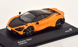 McLaren 765 LT seit 2020 orange / schwarz    1:43 von Solido