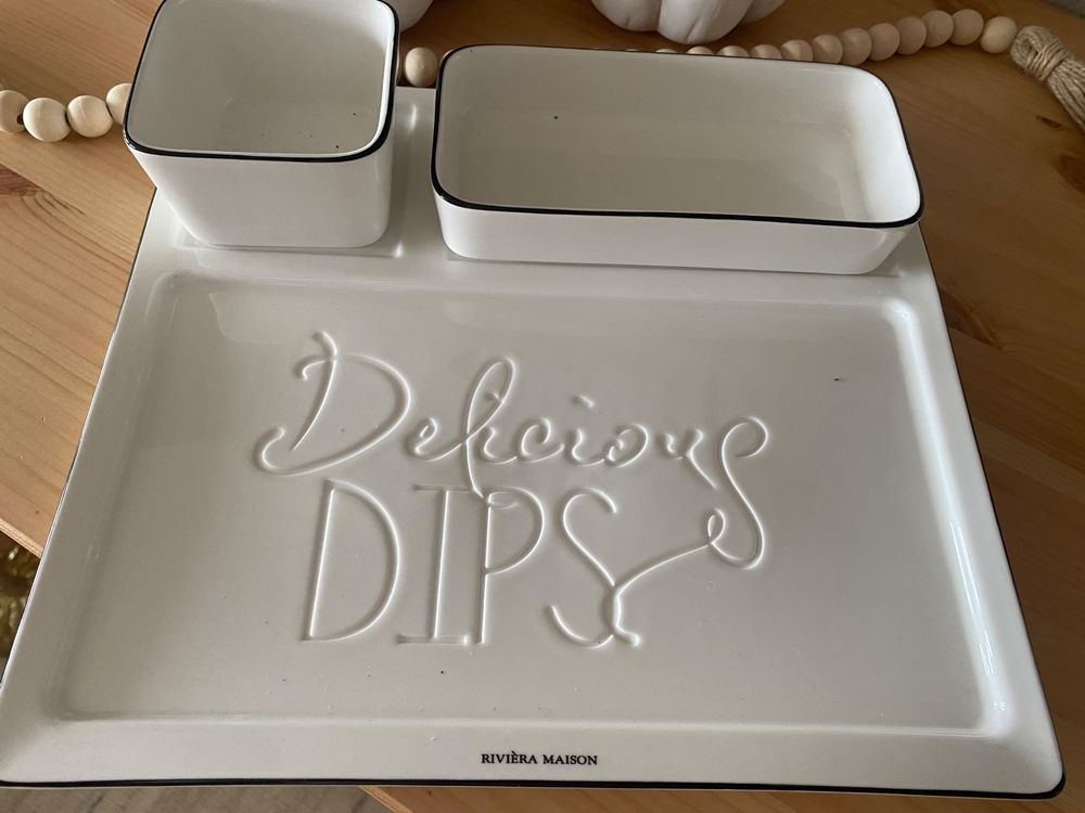 Rivièra Maison Portofino Schale - Steinzeug Schüssel Weiß Mikrowellengeeignet