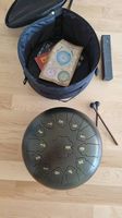 Steel Tongue Drum schwarz 13 Töne neuwertiger Zustand