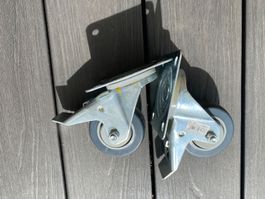 2 Lenkrollen mit Bremse Emil Lux gebraucht guter Zustand