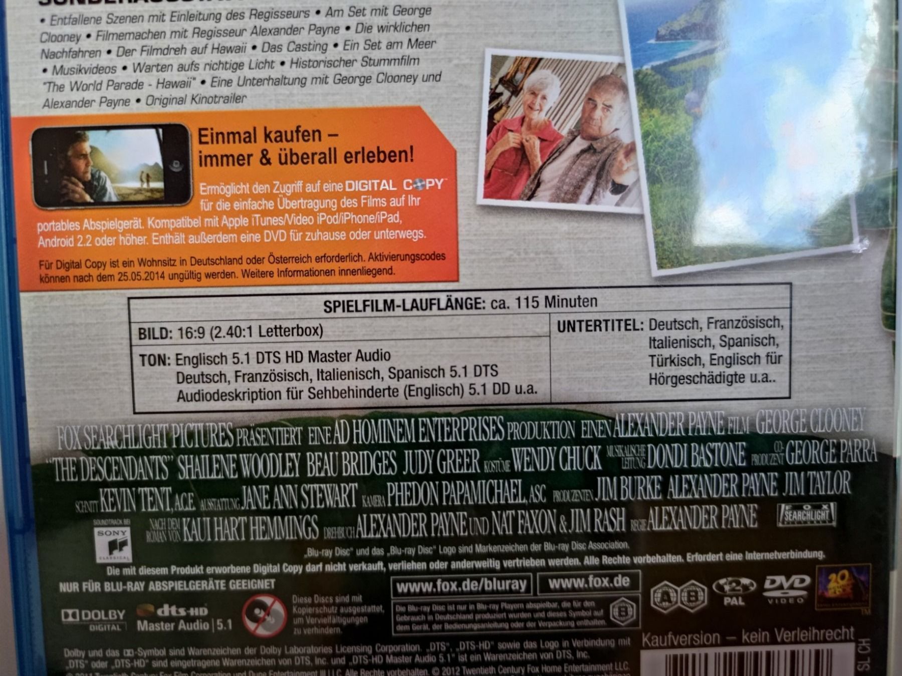 Alle DVDs: The Descendants – Gebraucht aus Liestal von Kratzilla 3