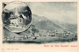Melchtal  OW und Hôtel ALPENHOF ca. 1900