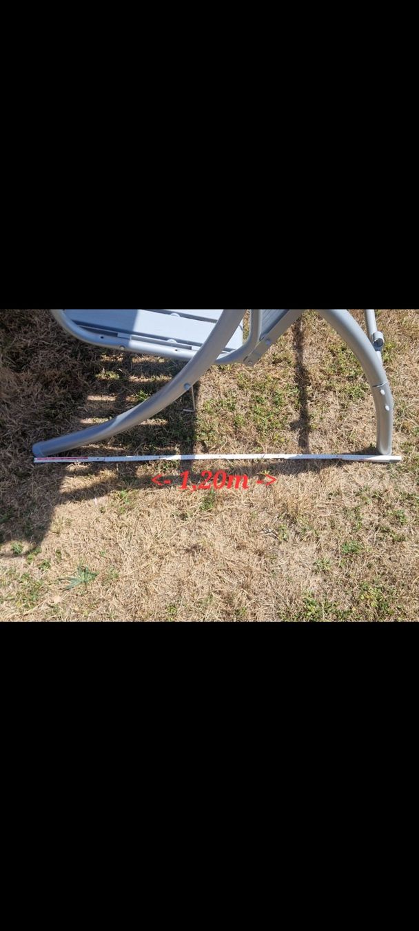 Altre altalene da giardino: Gartenschaukel mit Dach hellgrau Hollywoodschaukel – Usato da Niederlenz venduto da DaveDasWahnsinn 2