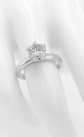 1.17ct Diamant Verlobungsring 14k Weissgold
