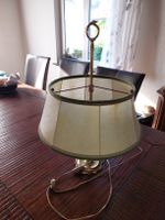 Tischlampe Messing mit Schirm guter Zustand