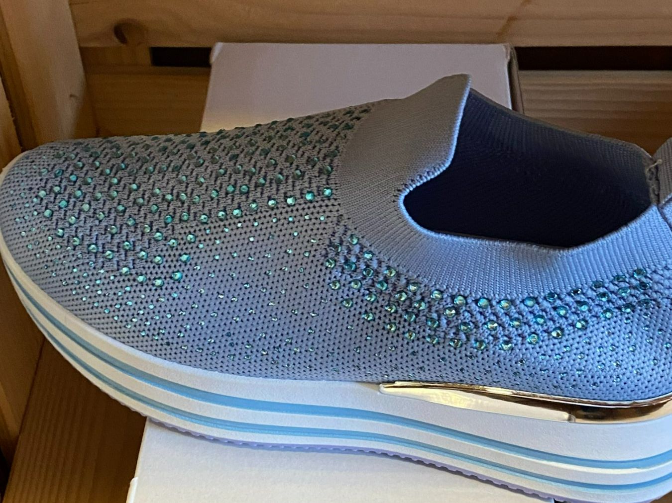Scarpe da donna: SNEAKER SCHUHE DAMEN,HELLBLAU – Nuovo e nell'imballaggio originale da Meienried venduto da ManuelaBoutique 4