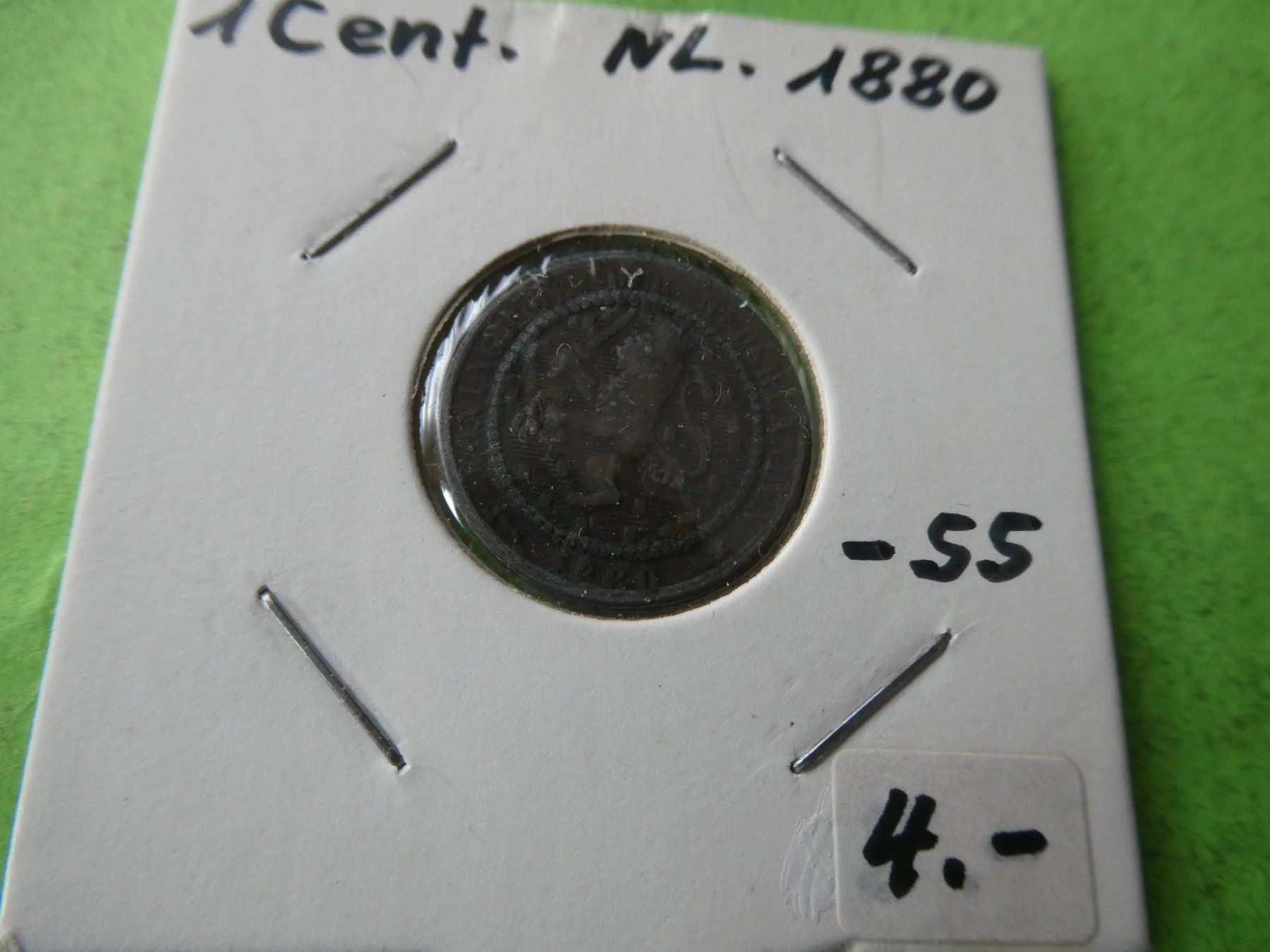 Alle Münzen: Niederlande 1880, 1 Cent – Gebraucht aus Hinterforst von Rohusri