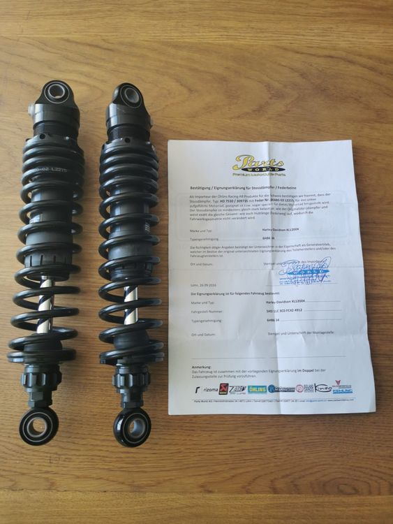 HARLEY DAVIDSON ÖHLINS PROGRESSIVE FEDERN (Neu (gemäss Beschreibung ...
