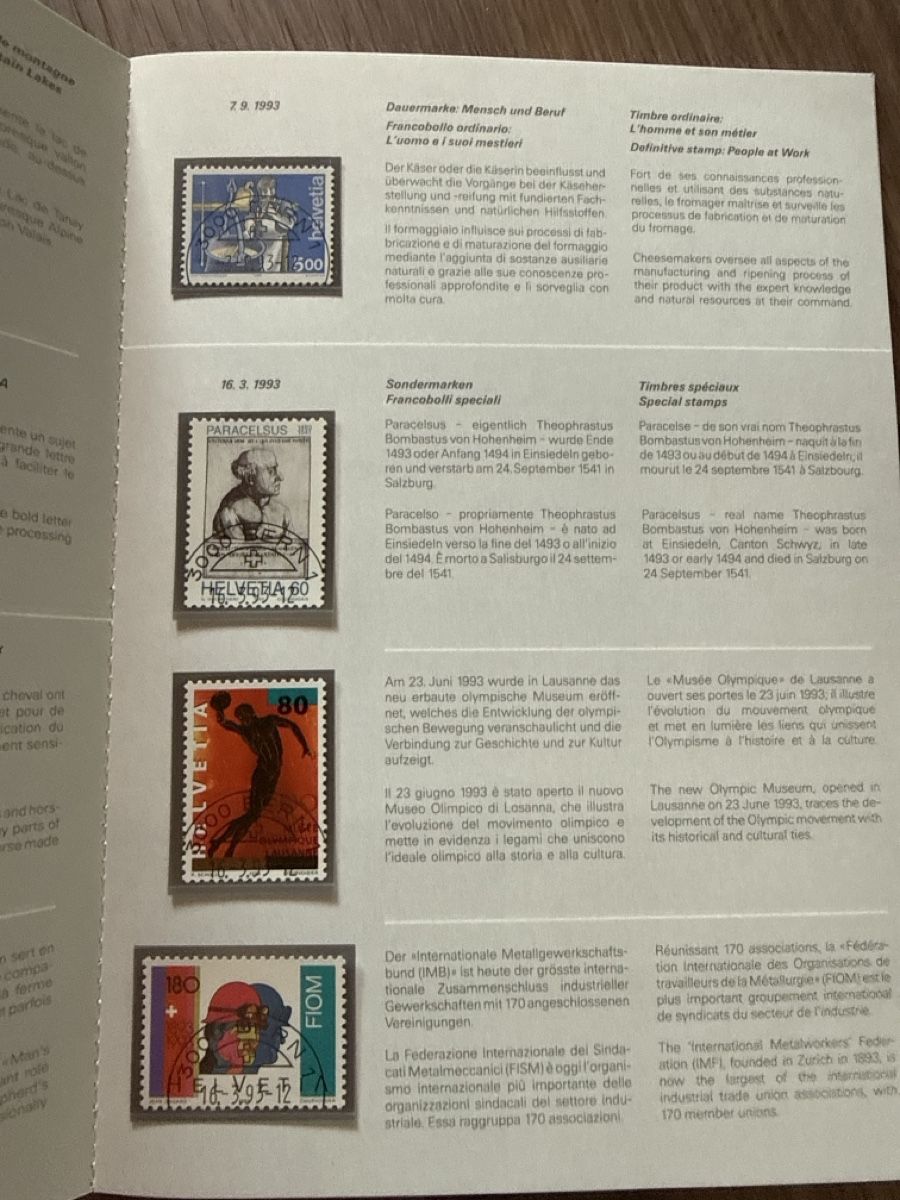 Tutti i francobolli: Jahrbuch 1993 – Usato da Jona venduto da GeG001 1