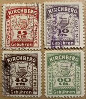 Gebührenmarken Einwohnergemeinde Kirchberg - Fiskalmarken
