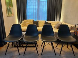 4x Original Eames DSW Granitgrau Vitra