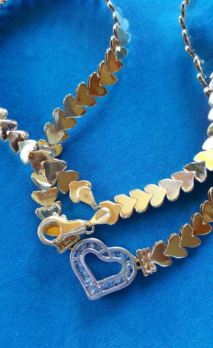 Catenine: Massiv 585 Gold Collier Mit Steine – Usato da Wald ZH venduto da Aniade 9