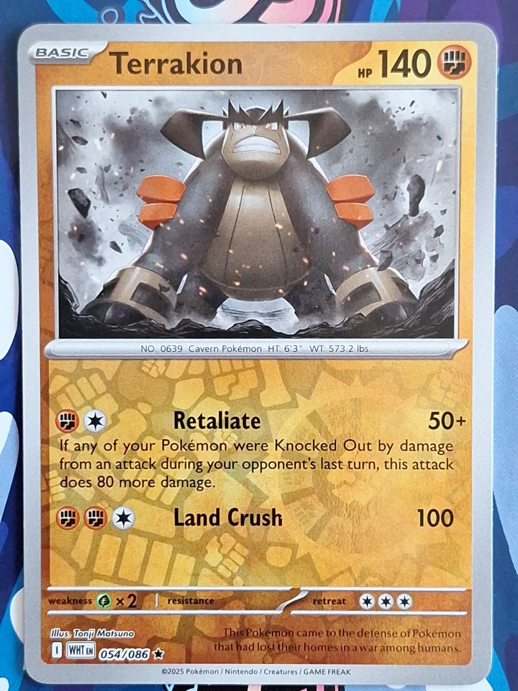 Pokémon Sammelbilder & Trading cards: Terrakion - Reverse Holo Pokemon White Flare - #7.5 – Gebraucht aus Altstätten SG von GGsGameshop