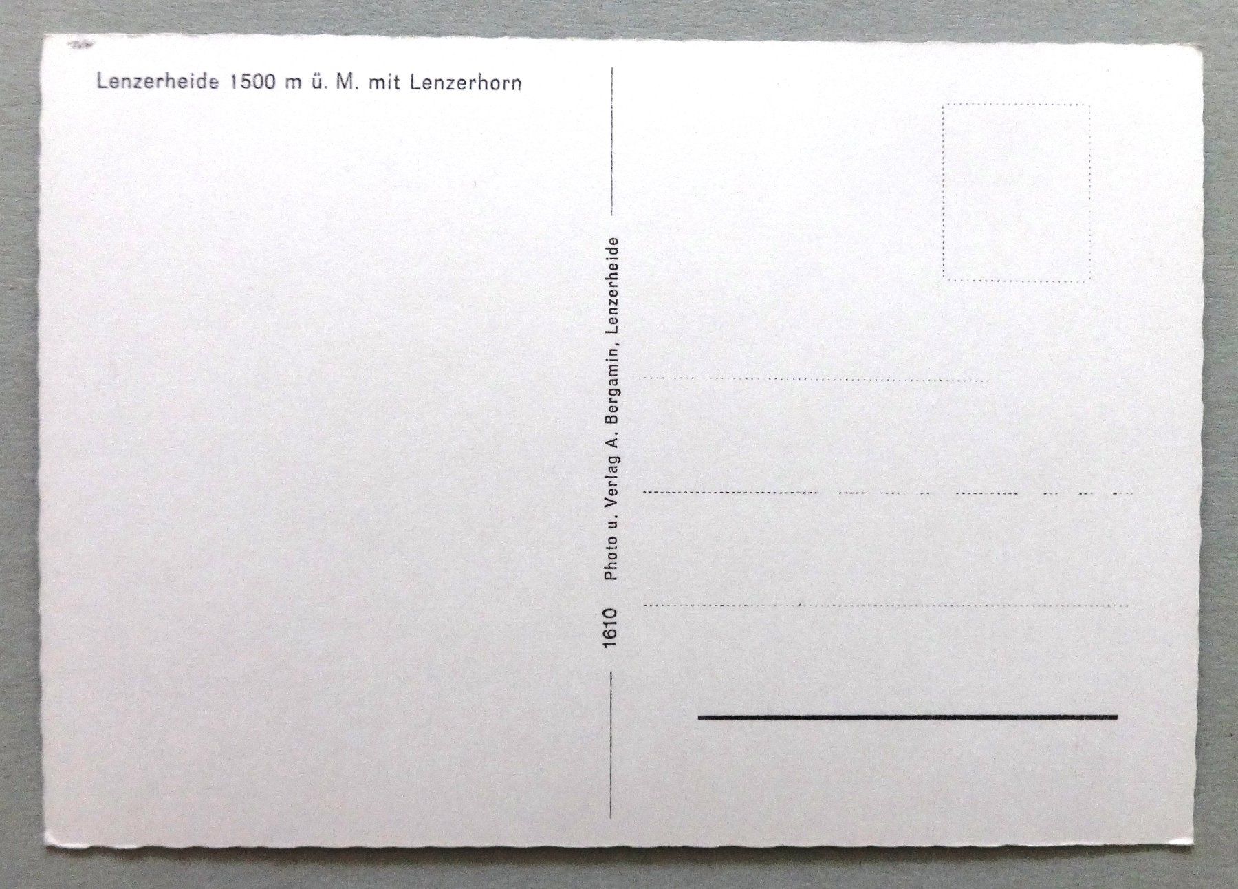 Cartes postales: Lenzerheide, 1500 m ü.M., mit Lenzerhorn – D'occasion à Fétigny par Billy2miny 1