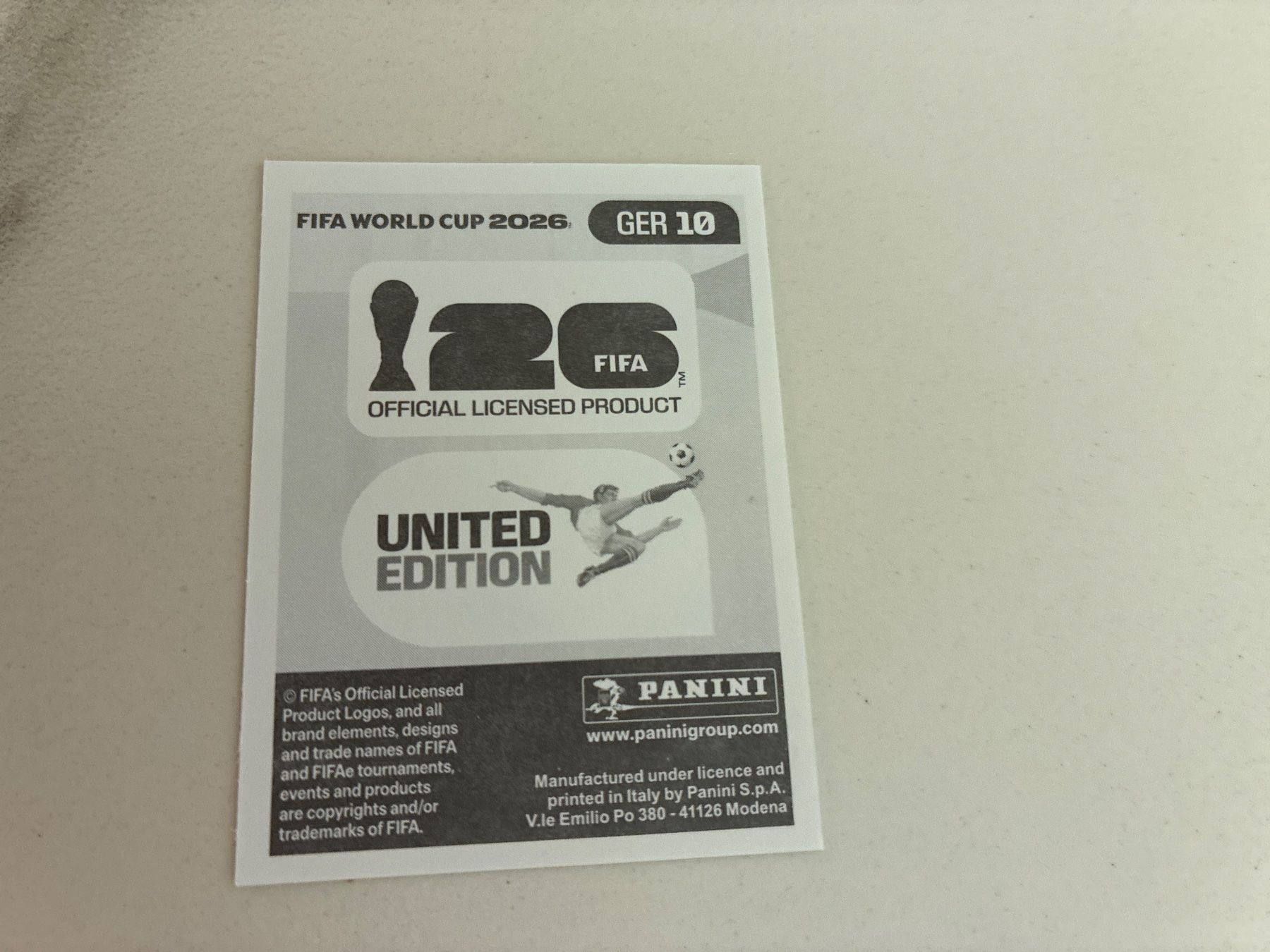 Panini Carte collezionabili: Panini WM 2026 Mexiko Sticker - GER10 – Nuovo (secondo la descrizione) da Basel venduto da yac_h5js 1