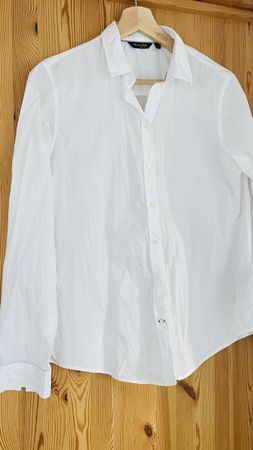 Weisse Bluse Massimo Dutti Gr. 42