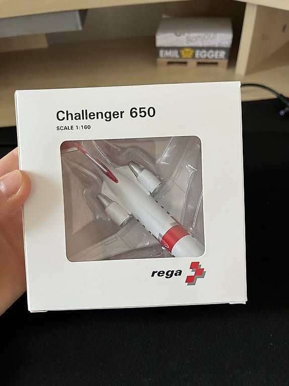 Modellbausätze & Standmodelle: Rega Ambulanzjet - Challenger 650 - 1:160 – Gebraucht aus Buttisholz von Katja_H