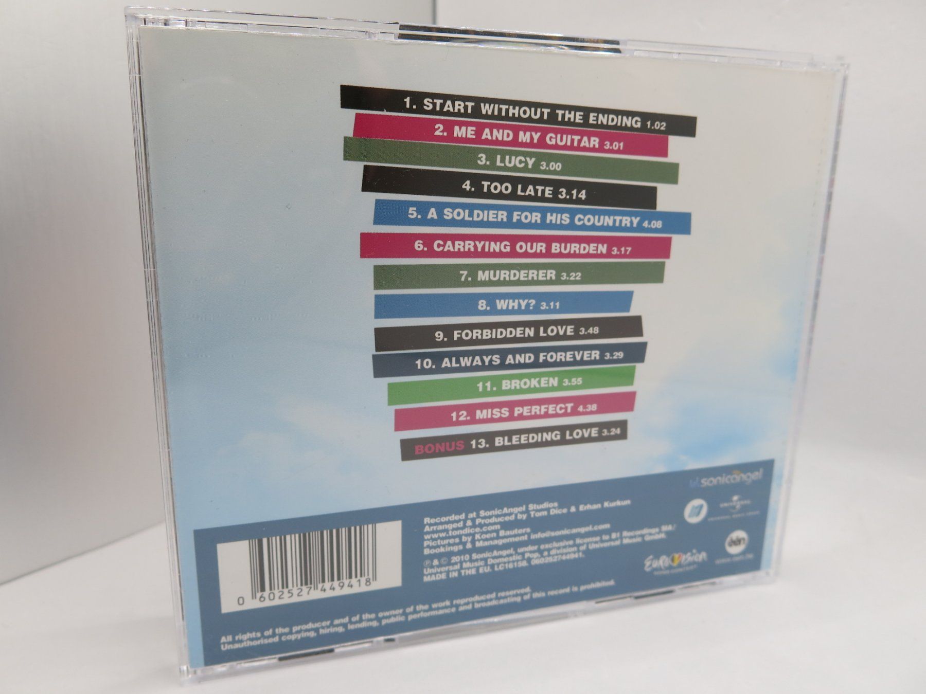CDs: CD Tom Dice – Teardrops / Eurovision ESC – Gebraucht aus Ernetschwil von luisvonerni 2