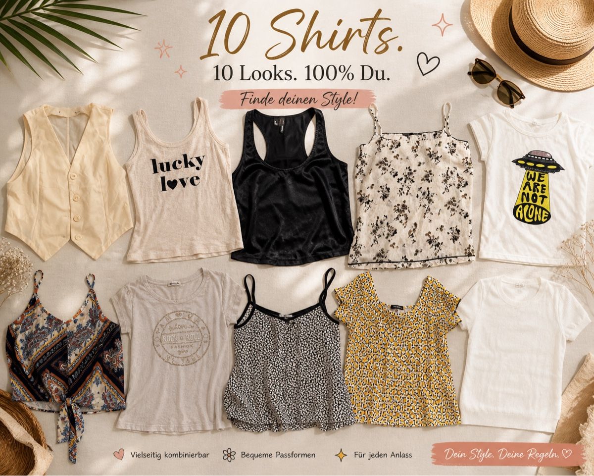 Lotti di vestiti: T-Shirt Set, 10 Stück – Usato da Ersigen venduto da rebeccastore