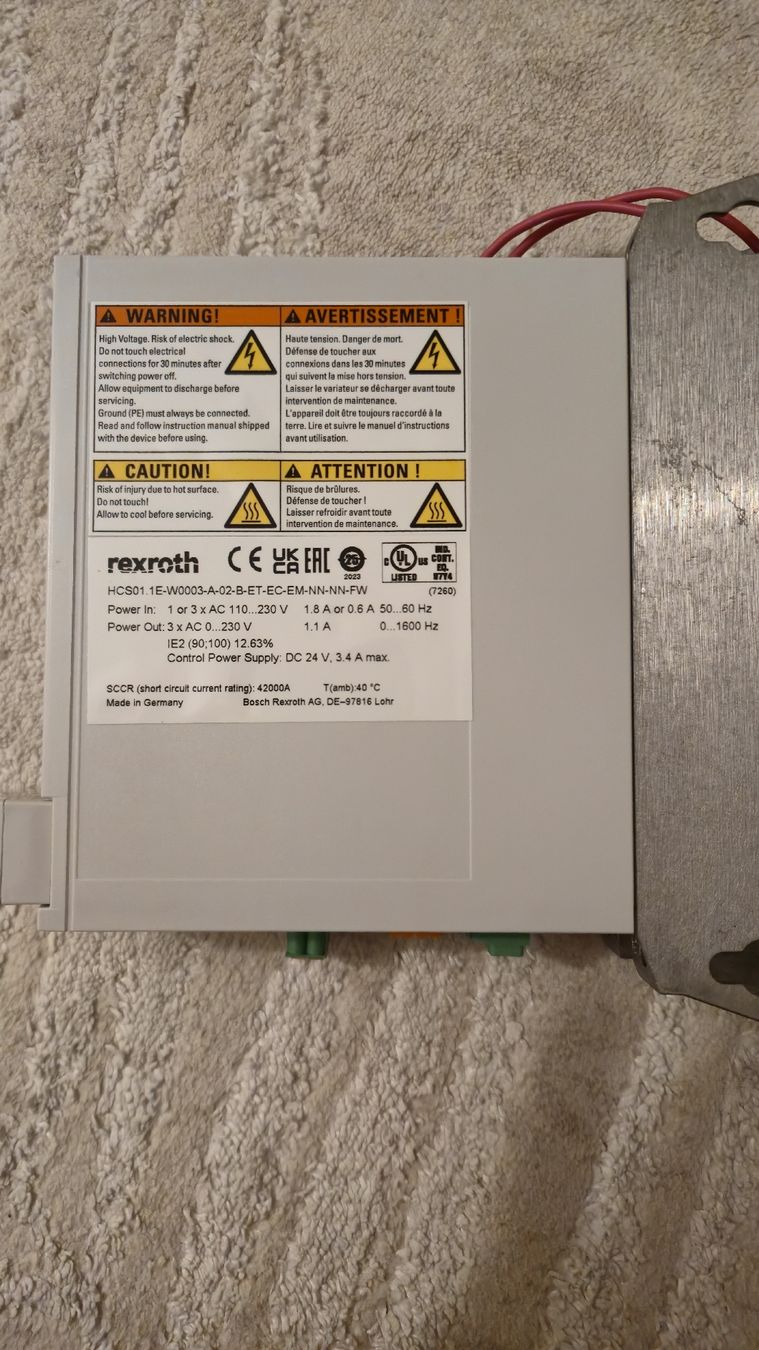 Bosch Sistema di controllo: Bosch Rexroth Kompaktumrichter Indradrive CS – Difettoso da Lauerz venduto da Vibasin 1