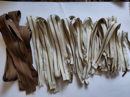 Konvolut vintage Reissverschlüsse 45 Stück versch. Längen