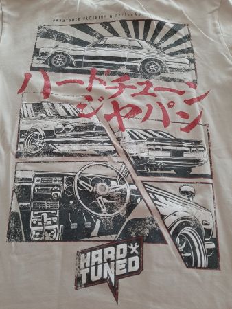 T-Shirt mit Bildmotiv auf der Rückseite, Gr. L, HardTUNED