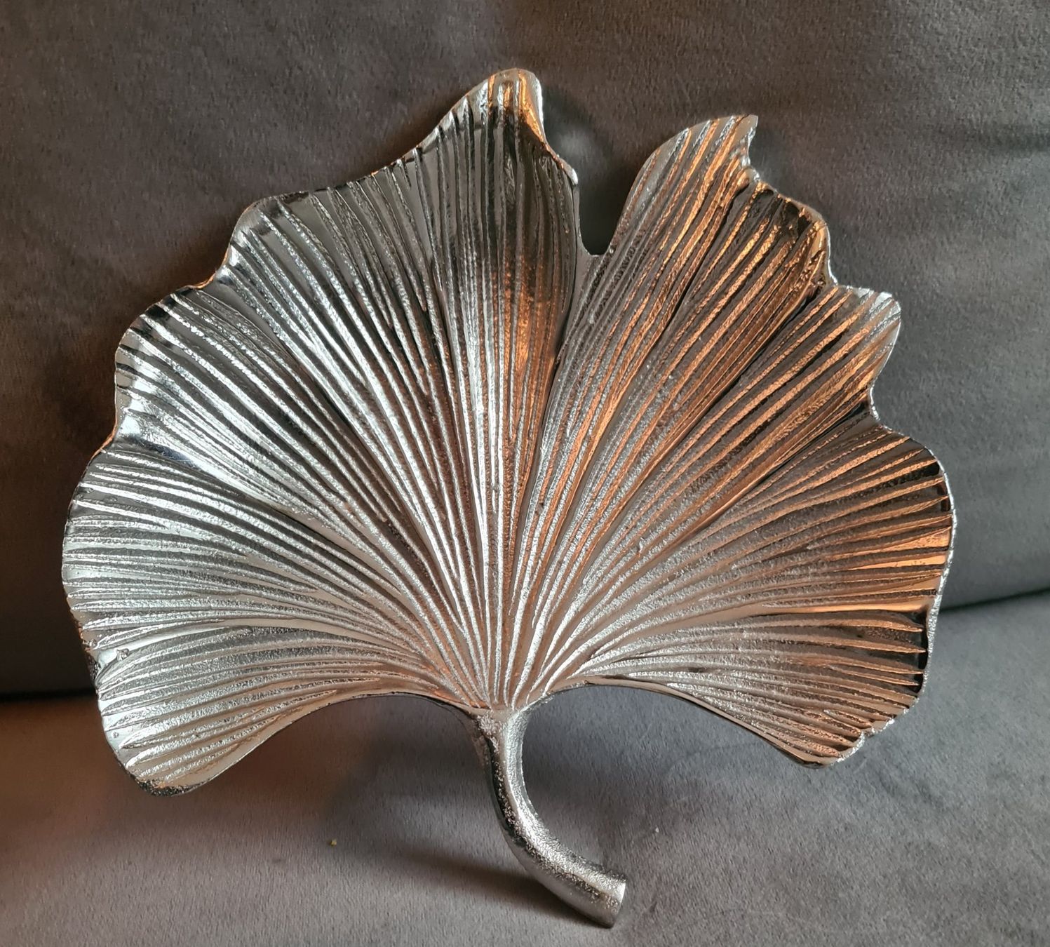 Tutte le decorazioni: Schmuckschale Gingkoblatt Silber Massiv – Nuovo (secondo la descrizione) da Winterthur venduto da bibummi 1