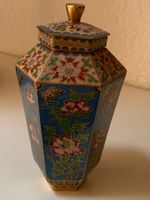 Zauberhafte antike Cloisonné Dose 13cm