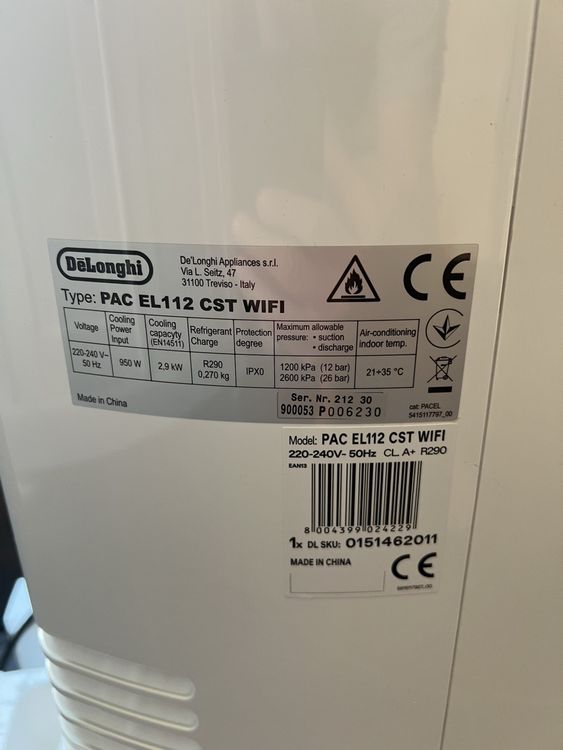 De'Longhi Klimageräte: Klimaanlage De'Longhi Pinguino PAC EL112 CST wie neu – Neu (gemäss Beschreibung) aus Binningen von Mbinc 2