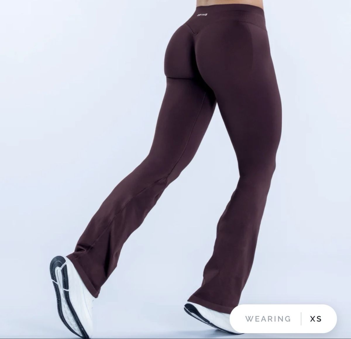 DFYNE Leggings: DFYNE Impact Flares Espresso Size: XS - Regular – Nuovo e nell'imballaggio originale da Zürich venduto da cwegmann 1