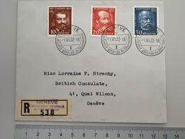 1932 50 Jahre Gotthardbahn Satzbrief Nr. 193-193