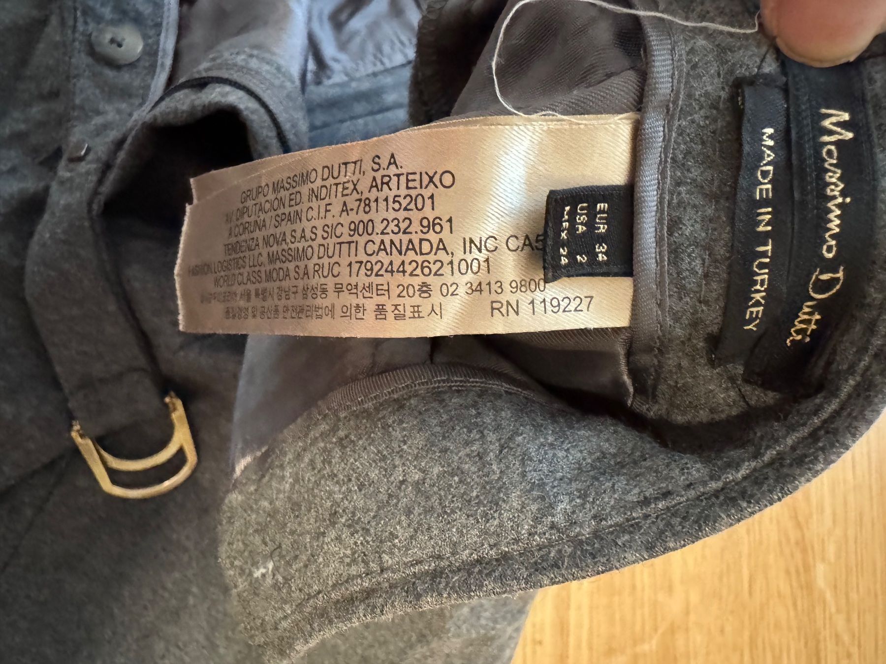 Pantalons: Massimo dutti grey wool trouser 32/34 – D'occasion à Zürich par guo_df5r 1