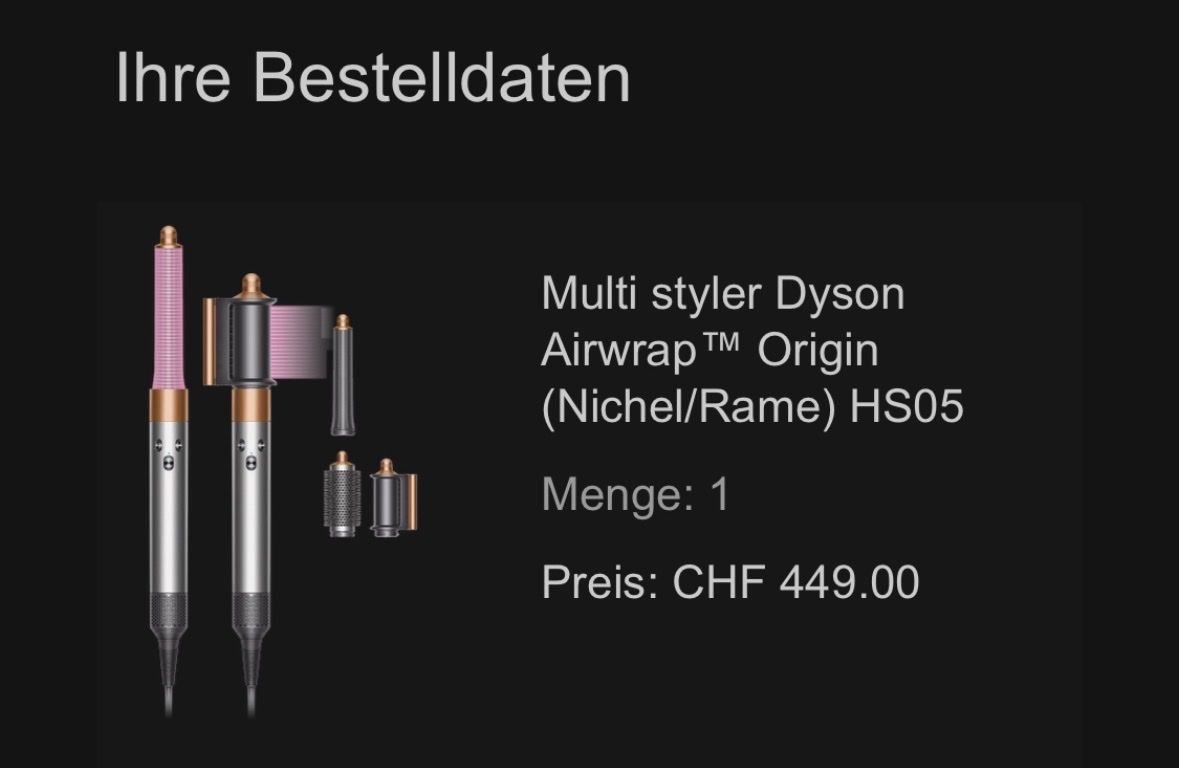 Dyson Asciugacapelli: Dyson Airwrap (new) 300 CHF – Nuovo (secondo la descrizione) da Genève venduto da cle_ls6t 1