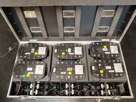6x JB Sparx 7 Moving Head Unit Set with Hard Case