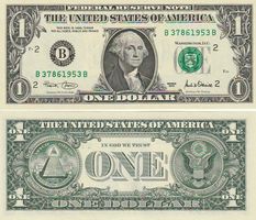 1Dollar 2001 serie nr  B37861953B für 1953 Geborene