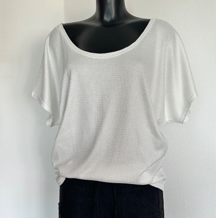 TOP 💜 Gr 40/42 T-Shirt Oberteil weiss